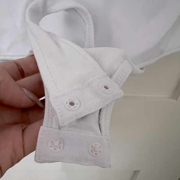 Free People Intimately - White Bodysuit - Thong - Square Neck - Short Sleeve XS - Picture 8 of 10